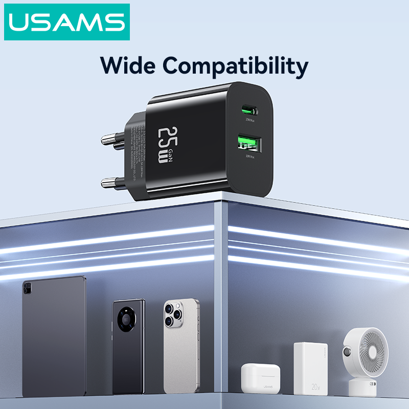 Chargeur rapide double port CC315 T65 25W A+C (UE) – Image 11