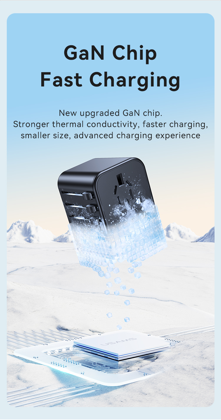 CC310 70 W Chargeur de voyage universel avec trois ports Type-C et deux ports USB – Image 7