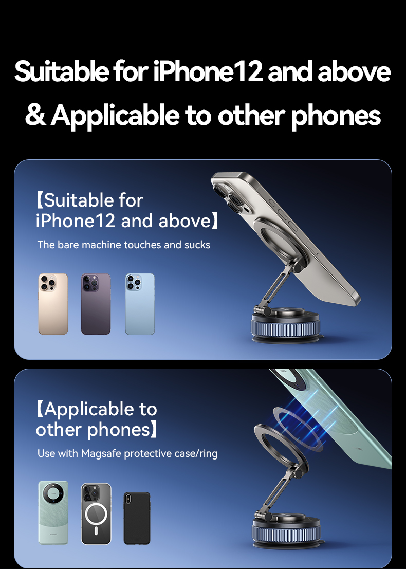 ZJ084 Support magnétique à ventouse pour téléphone – Image 2