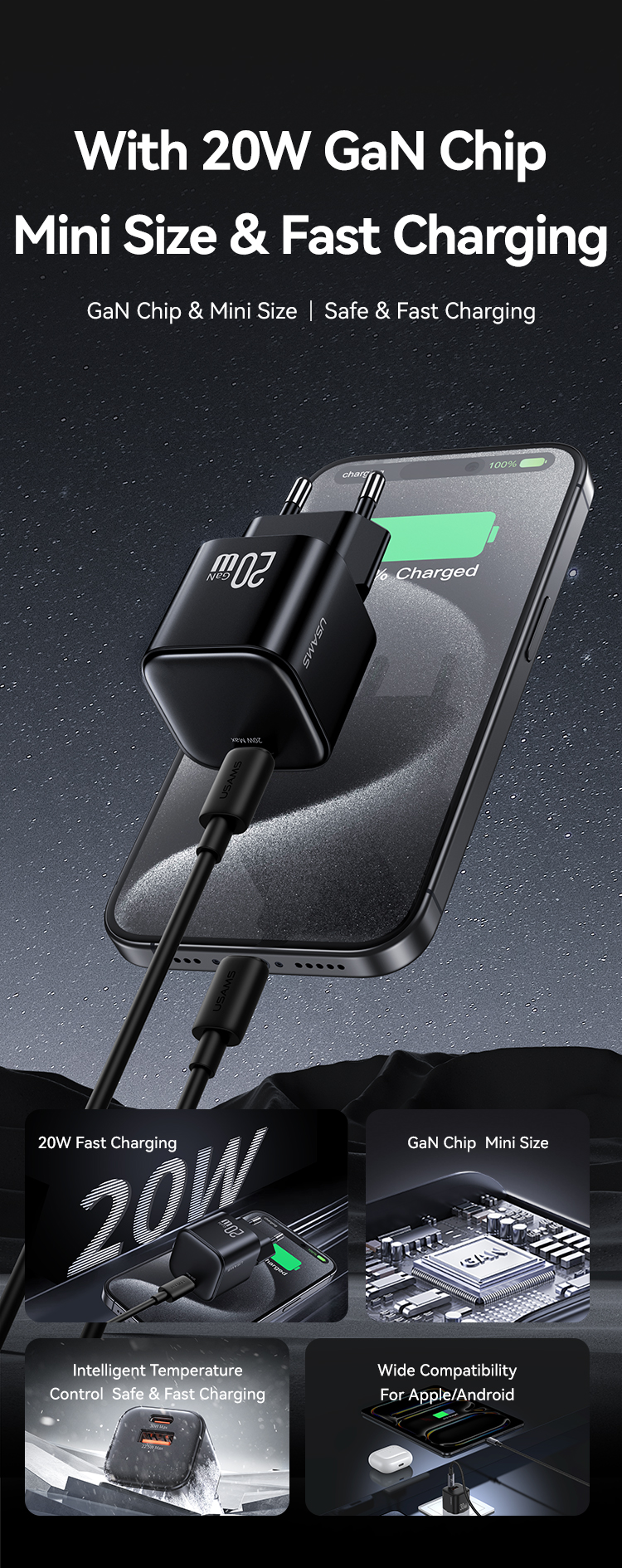 CC260 20 W GaN Chargeur rapide - Série JC – Image 10